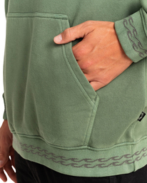 4 Wave Washed - Hoodie voor Heren Green EBYFT00111 Billabong