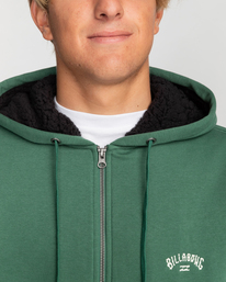 4 Arch Sherpa - Fleece met Rits voor Heren Green EBYFT00118 Billabong