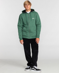1 Arch Sherpa - Fleece met Rits voor Heren Green EBYFT00118 Billabong