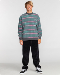 1 HALFRACK FLEECE CREW Black EBYFT00119 Billabong