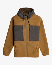 7 Boundary Sherpa - Hoodie met Rits voor Heren Brown EBYFT00123 Billabong