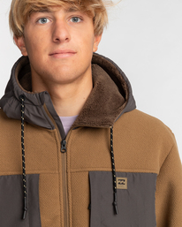 5 Boundary Sherpa - Hoodie met Rits voor Heren Brown EBYFT00123 Billabong