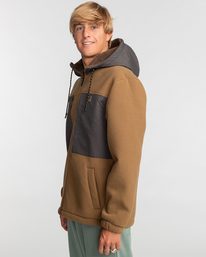 4 Boundary Sherpa - Hoodie met Rits voor Heren Brown EBYFT00123 Billabong