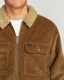 4 Barlow Cord Veste doublée en sherpa pour Homme Marron EBYJK00113 Billabong