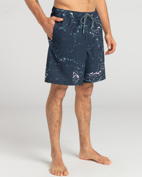 3 Wasted Times Layback - Boardshorts para Hombre Azul EBYJV00106 Billabong