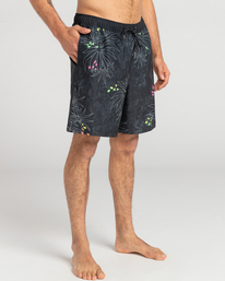 3 Wasted Times Layback - Boardshorts para Hombre Negro EBYJV00106 Billabong