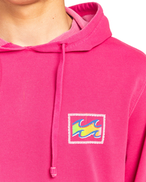 4 Connection - Sudadera con Capucha para Hombre Rosa EBYSF00108 Billabong