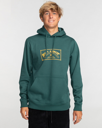 billabong, Arch Print - Sweat à capuche pour Homme, DEEP TEAL (dta) ARCH PRINT PO EBYSF00126