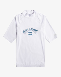 billabong, Arch - Camisola protetora de manga curta para Homem, WHITE (wht) Arch - Short Sleeve Rash Vest for Men EBYWR00107