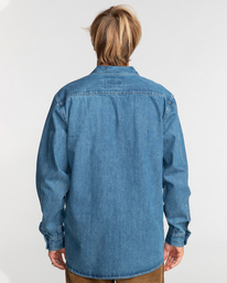 2 Ridge - Denim Overshirt for Men Blue EBYWT03000 Billabong