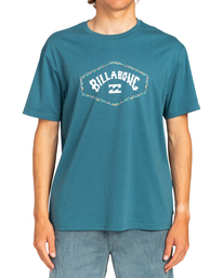 billabong, Exit Arch - Camiseta para Hombre, BLUE LAGOON (bll) Exit Arch - T-Shirt for Men EBYZT00104