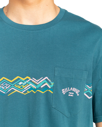 3 Spinner - Camiseta con Bolsillo para Hombre Azul EBYZT00116 Billabong