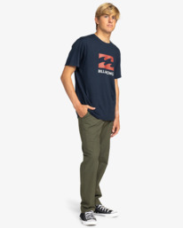 3 Wave - T-Shirt for Men Blue EBYZT00132 Billabong