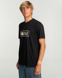 3 Swell - T-shirt para Homem Preto EBYZT00146 Billabong
