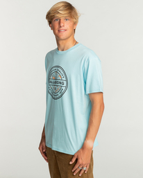 3 Rotor Fill - T-Shirt for Men Blue EBYZT00147 Billabong