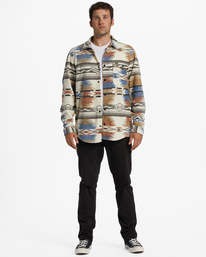 3 Furnace - Fleece Overhemd voor Heren Beige F1FL36BIF2 Billabong