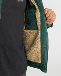 6 Barlow 2022 - Trucker- Jacke mit Sherpa- Futter für Männer Grün F1JK35BIF2 Billabong