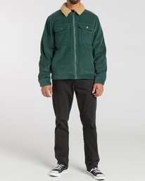 1 Barlow 2022 - Trucker- Jacke mit Sherpa- Futter für Männer Grün F1JK35BIF2 Billabong