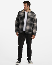 2 Barlow - Chaqueta con forro de sherpa para Hombre Gris F1JK41BIF2 Billabong