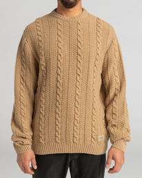 3 Highland - Jersey Cerrado para Hombre Blanco F1JP04BIF2 Billabong