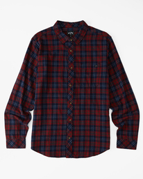8 Coastline - Flanellen overhemd voor Heren Red F1SH23BIF2 Billabong