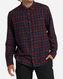 0 Coastline - Flanellen overhemd voor Heren Red F1SH23BIF2 Billabong