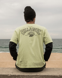 1 Arch Theme - T-Shirt voor Heren Green F1SS25BIF2 Billabong