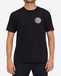 3 Shine - Camiseta para Hombre Negro F1SS56BIF2 Billabong