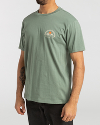 3 Highland - Camiseta para Hombre Verde F1SS62BIF2 Billabong