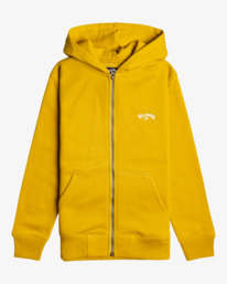 billabong, Arch 2022 - Zip Up Hoodie for Boys 8 2022 - 14, AMBER (0552) Arch 2022 - Zip Up Hoodie for Boys 8 2022 - 14 F2FL15BIF2