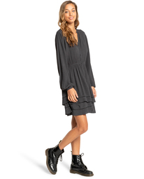 3 Black Bird - Mini-Hemdkleid für Frauen Schwarz F3DR18BIF2 Billabong