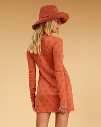 3 Salty Blonde Coconut Flowers 2022 - Robe moulante pour Femme Marron F3DR21BIF2 Billabong