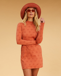 1 Salty Blonde Coconut Flowers 2022 - Robe moulante pour Femme Marron F3DR21BIF2 Billabong