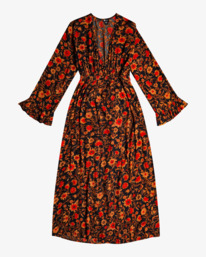 6 Love Sun - Robe kimono longue pour Femme Noir F3DR22BIF2 Billabong