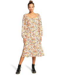 2 Chasing Sun - Vestido de Longitud Media para Mujer Marron F3DR23BIF2 Billabong
