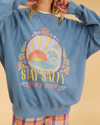 4 Salty Blonde Coastal - Sweat pour Femme Bleu F3FL19BIF2 Billabong