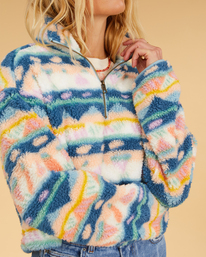 4 Salty Blonde Surfside Cozy - Sweat pour Femme Bleu F3FL21BIF2 Billabong
