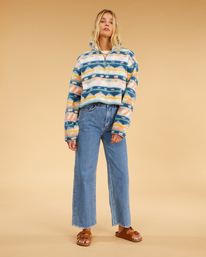 1 Salty Blonde Surfside Cozy - Sweat pour Femme Bleu F3FL21BIF2 Billabong