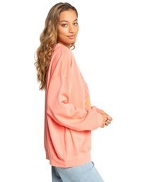 1 Ride In - Sweat oversize pour Femme Rose F3FL25BIF2 Billabong