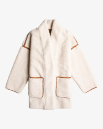 5 Snowy Day 2022 - Abrigo de lana sintética para Mujer Blanco F3JK20BIF2 Billabong