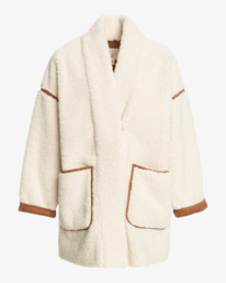 4 Snowy Day 2022 - Abrigo de lana sintética para Mujer Blanco F3JK20BIF2 Billabong