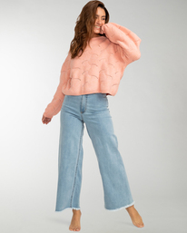 1 Mystic - Pull court pour Femme Rose F3JP04BIF2 Billabong