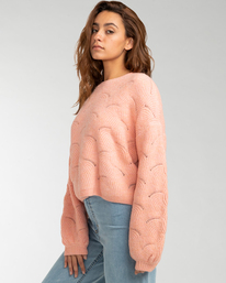 3 Mystic - Pull court pour Femme Rose F3JP04BIF2 Billabong
