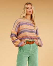 0 Salty Blonde Under The Influence - Pullover für Frauen Violett F3JP15BIF2 Billabong