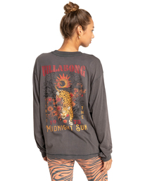 4 Tiger Night - Camiseta de Manga Larga para Mujer Negro F3LS17BIF2 Billabong