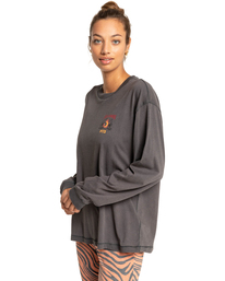 1 Tiger Night - Camiseta de Manga Larga para Mujer Negro F3LS17BIF2 Billabong
