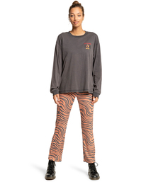 3 Tiger Night - Camiseta de Manga Larga para Mujer Negro F3LS17BIF2 Billabong