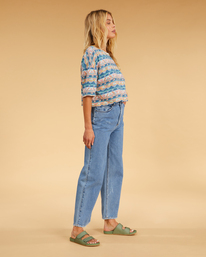 2 Salty Blonde Chill Out 2022 - Jean ample pour Femme Jaune F3PN06BIF2 Billabong