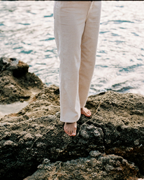 1 Gold - Pantalón de Pana para Mujer Blanco F3PT01BIF2 Billabong