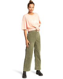 2 Gold - Pantalón de Pana para Mujer Marron F3PT01BIF2 Billabong